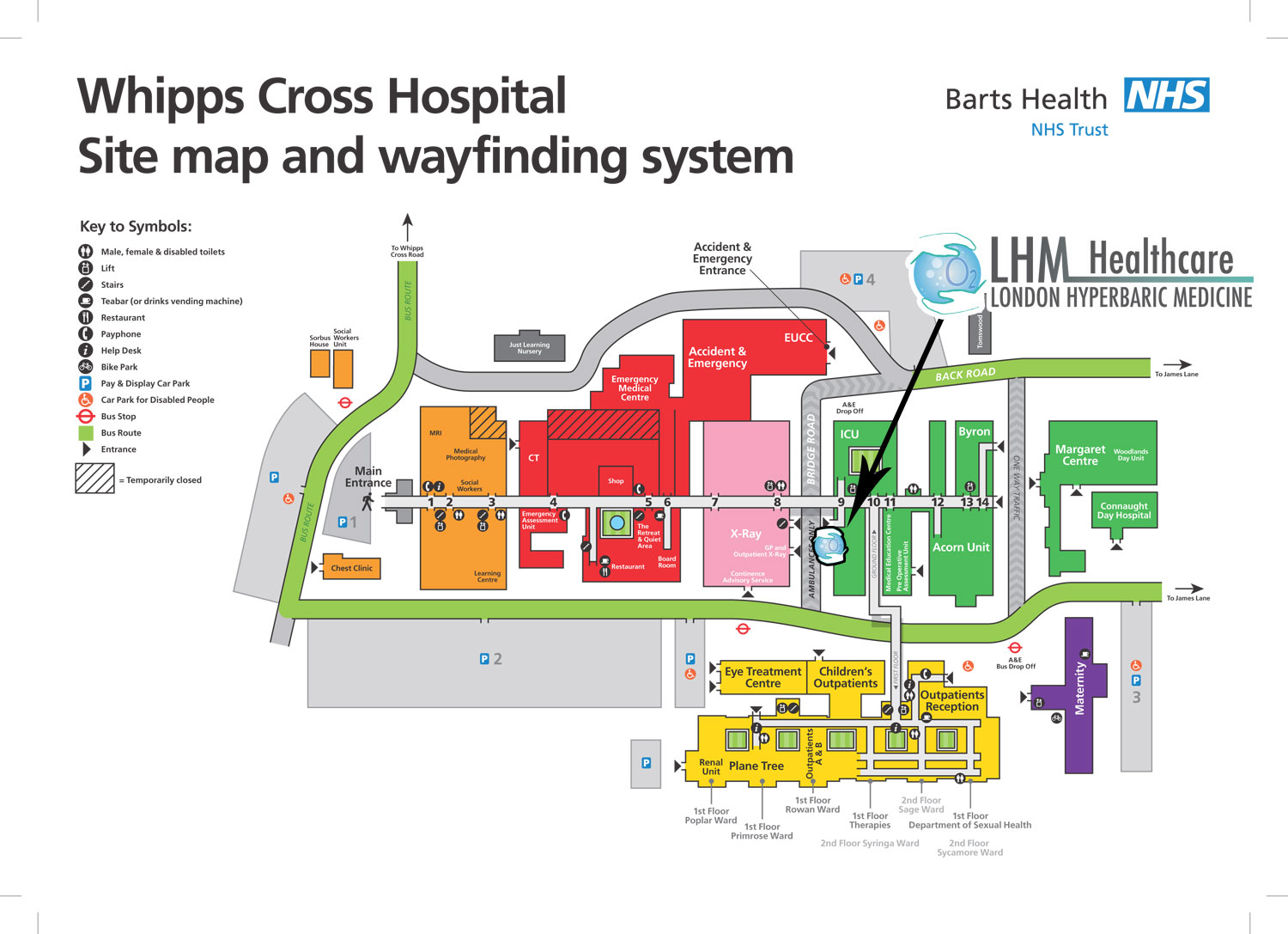 whipps cross map Whipps Cross Hospital Map London Hyperbaric whipps cross map